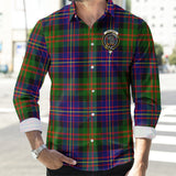 Clan Chalmers Modern Crest Tartan Long Sleeve Shirt PC851