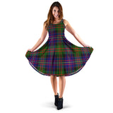 Clan Chalmers Modern Tartan Sleeveless Midi Womens Dress VS1056