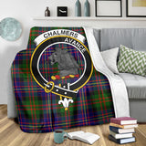 Clan Chalmers Modern Crest Tartan Blanket UC134