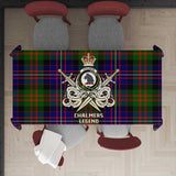 Clan Chalmers Modern Tartan Tablecloth Golden Sword of Courageous Legacy BG135