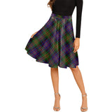 Clan Chalmers Modern Tartan Melete Pleated Midi Skirt V1055