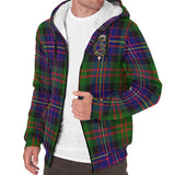 Clan Chalmers Modern Crest Tartan Sherpa Hoodie CT851