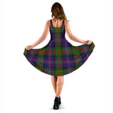 Clan Chalmers Modern Tartan Sleeveless Midi Womens Dress VS1056