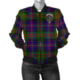 Clan Chalmers Modern Crest Tartan Bomber Jacket ZJ132