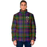 Clan Chalmers Modern Crest Tartan Padded Jacket RF132