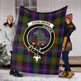 Clan Chalmers Modern Crest Tartan Blanket UC134