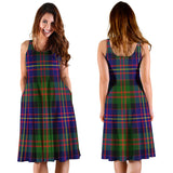 Clan Chalmers Modern Tartan Sleeveless Midi Womens Dress VS1056