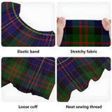 Clan Chalmers Modern Tartan Off Shoulder Long Dress VL149