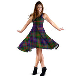 Clan Chalmers Modern Tartan Sleeveless Midi Womens Dress VS1056