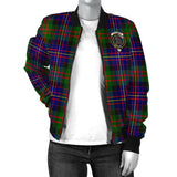 Clan Chalmers Modern Crest Tartan Bomber Jacket ZJ132