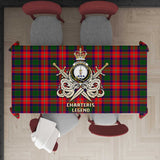 Clan Charteris Tartan Tablecloth Golden Sword of Courageous Legacy BG136