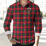 Clan Charteris Crest Tartan Long Sleeve Shirt PC850