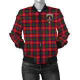 Clan Charteris Crest Tartan Bomber Jacket ZJ133