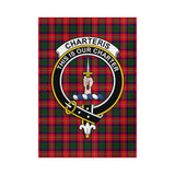 Clan Charteris Crest Tartan Flag CF133