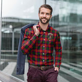 Clan Charteris Crest Tartan Long Sleeve Shirt PC850