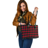 Clan Charteris Tartan Leather Tote Bag MT1061