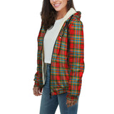 Clan Chattan Crest Tartan Sherpa Hoodie CT849