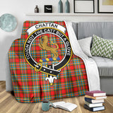 Clan Chattan Crest Tartan Blanket UC136