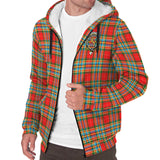 Clan Chattan Crest Tartan Sherpa Hoodie CT849