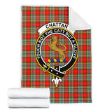 Clan Chattan Crest Tartan Blanket UC136