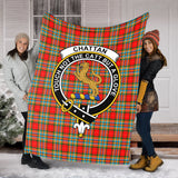 Clan Chattan Crest Tartan Blanket UC136