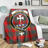 Clan Cheyne Crest Tartan Blanket UC137