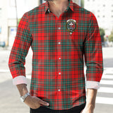 Clan Cheyne Crest Tartan Long Sleeve Shirt PC848