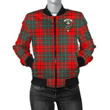 Clan Cheyne Crest Tartan Bomber Jacket ZJ135