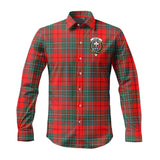 Clan Cheyne Crest Tartan Long Sleeve Shirt PC848