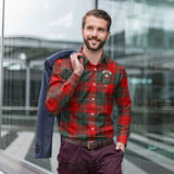 Clan Cheyne Crest Tartan Long Sleeve Shirt PC848