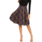 Clan Christie Tartan Melete Pleated Midi Skirt V1045