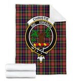 Clan Christie Crest Tartan Blanket UC144