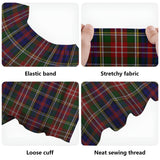 Clan Christie Tartan Off Shoulder Long Dress VL159