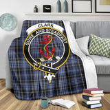 Clan Clark Crest Tartan Blanket UC150