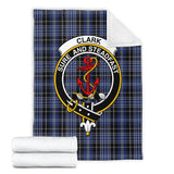 Clan Clark Crest Tartan Blanket UC150