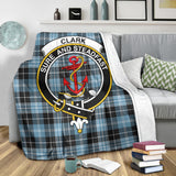 Clan Clark Ancient Crest Tartan Blanket UC148