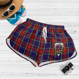 Clan Clark Red Crest Tartan Womens Shorts NW2027