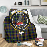 Clan Clelland Modern Crest Tartan Blanket UC151