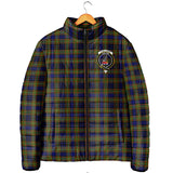 Clan Clelland Modern Crest Tartan Padded Jacket RF149