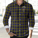 Clan Clelland Modern Crest Tartan Long Sleeve Shirt PC834