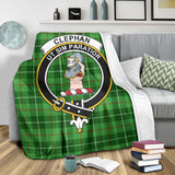 Clan Clephan Crest Tartan Blanket UC152