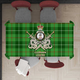 Clan Clephan Tartan Tablecloth Golden Sword of Courageous Legacy BG153