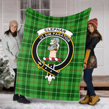 Clan Clephan Crest Tartan Blanket UC152