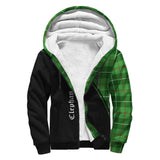 Clan Clephan Crest Tartan Sherpa Hoodie Curve Style CE832