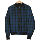 Clan Clergy Blue Tartan Bomber Jacket Z167