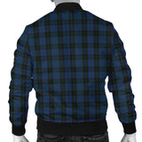 Clan Clergy Blue Tartan Bomber Jacket Z167