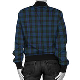 Clan Clergy Blue Tartan Bomber Jacket Z167