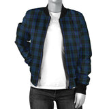 Clan Clergy Blue Tartan Bomber Jacket Z167