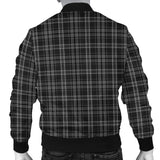 Clan Clergy Grey Tartan Bomber Jacket Z168