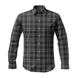 Clan Clergy Grey Tartan Long Sleeve Shirt P1062